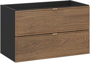 Szafka pod umywalkę TALIA CASELLA 2S 80cm dąb casella/czarny mat COMAD 1