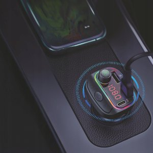 Transmiter FM Swissten RGB Bluetooth FM Transmiter 2x USB / USB-C 5