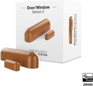 Fibaro Czujnik otwarcia drzwi/okna i temperatury Sensor 2 wewnętrzny cappuccino (FGDW-002-5) 1