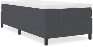 vidaXL Rama łóżka Ciemnoszara Drewno inżynieryjne 100 x 200 cm 3