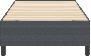 vidaXL Rama łóżka Ciemnoszara Drewno inżynieryjne 100 x 200 cm 4