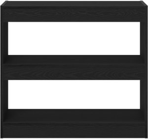 vidaXL Regał na książki Czarny dąb Drewno inżynieryjne 80 x 30 x 72 cm 5