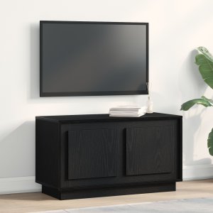 vidaXL Szafka RTV Czarny dąb Drewno inżynieryjne 80 x 35 x 45 cm 1