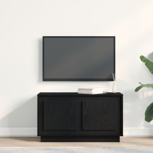 vidaXL Szafka RTV Czarny dąb Drewno inżynieryjne 80 x 35 x 45 cm 4