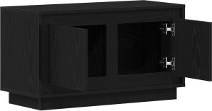 vidaXL Szafka RTV Czarny dąb Drewno inżynieryjne 80 x 35 x 45 cm 5