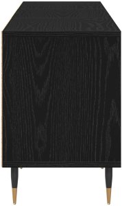 vidaXL Stojak na telewizor Czarne dębowe Drewno inżynieryjne 8