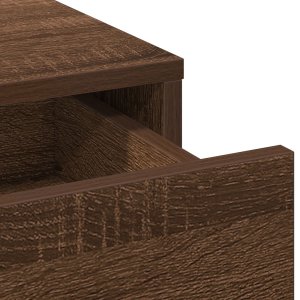 vidaXL Toaletka Brązowy dąb Lite drewno dębowe 79 x 41 x 140 cm Lustro 8