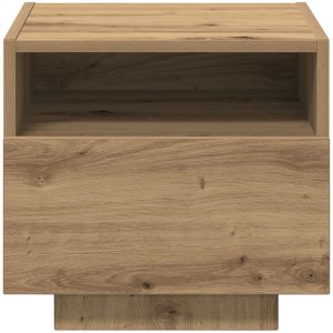 vidaXL Stolik Nocny Artisan Oak Lite drewno Kompaktowy Przechowywanie 6