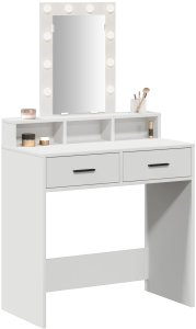 vidaXL Toaletka Biała Drewno inżynieryjne 79 x 41 x 140 cm Toaletka 3