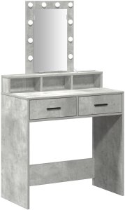 vidaXL Toaletka Szary koncretowy Płyta wiórowa 79 x 41 x 140 cm Lustro 2