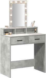 vidaXL Toaletka Szary koncretowy Płyta wiórowa 79 x 41 x 140 cm Lustro 3