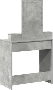 vidaXL Toaletka Szary koncretowy Płyta wiórowa 79 x 41 x 140 cm Lustro 7