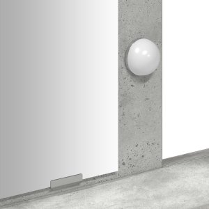 vidaXL Toaletka Szary koncretowy Płyta wiórowa 79 x 41 x 140 cm Lustro 9