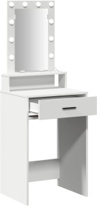 vidaXL Toaletka Biała Drewno inżynieryjne 50 x 41 x 140 cm Lustro 4