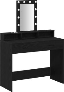 vidaXL Toaletka Czarny dąb 100 x 41 x 140 cm 2