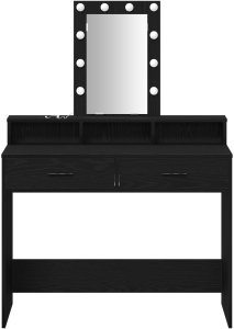 vidaXL Toaletka Czarny dąb 100 x 41 x 140 cm 5