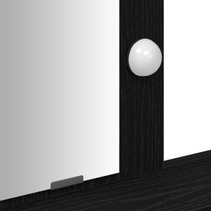 vidaXL Toaletka Czarny dąb 100 x 41 x 140 cm 9