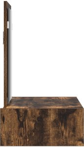 vidaXL Toaletka Wędzony dąb Materiał drewnopochodny 60 x 40 x 70 cm 7