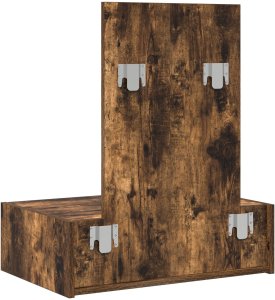 vidaXL Toaletka Wędzony dąb Materiał drewnopochodny 60 x 40 x 70 cm 8