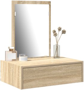 vidaXL Toaletka Dąb Sonoma Drewno inżynieryjne Średni Przechowywanie 3