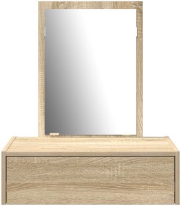 vidaXL Toaletka Dąb Sonoma Drewno inżynieryjne Średni Przechowywanie 6