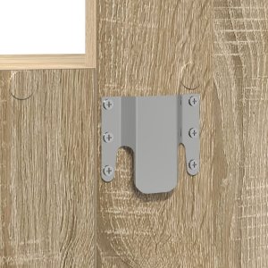 vidaXL Toaletka Dąb Sonoma Drewno inżynieryjne Średni Przechowywanie 10