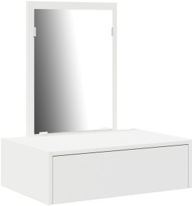 vidaXL Toaletka Biała Drewno inżynieryjne 60 x 40 x 70 cm Przechowywanie 2