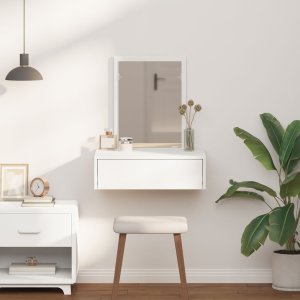 vidaXL Toaletka Biała Drewno inżynieryjne 60 x 40 x 70 cm Przechowywanie 4