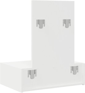 vidaXL Toaletka Biała Drewno inżynieryjne 60 x 40 x 70 cm Przechowywanie 8