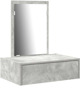 vidaXL Toaletka Betonowy szary Drewno inżynieryjne 60 x 40 x 70 cm 2