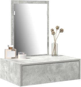 vidaXL Toaletka Betonowy szary Drewno inżynieryjne 60 x 40 x 70 cm 3