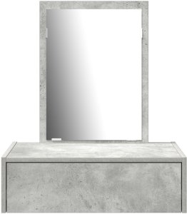 vidaXL Toaletka Betonowy szary Drewno inżynieryjne 60 x 40 x 70 cm 6