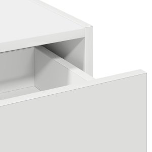 vidaXL Toaletka Biała Drewno MDF 83 x 40 x 70 cm Lustro Toaletka 9