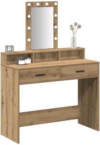 vidaXL Toaletka Dąb rzemieślniczy Płyta wiórowa 100 x 41 x 140 cm 3