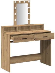 vidaXL Toaletka Dąb rzemieślniczy Płyta wiórowa 100 x 41 x 140 cm 4