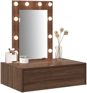 vidaXL Toaletka Brązowy dąb Płyta wiórowa 60 x 40 x 70 cm 3