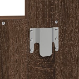 vidaXL Toaletka Brązowy dąb Płyta wiórowa 60 x 40 x 70 cm 9