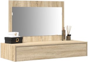 vidaXL Toaletka Dąb Sonoma 100 x 40 x 70 cm Prosta 3