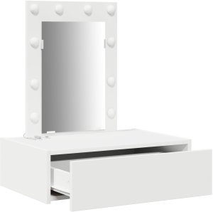 Toaletka vidaXL Biała Drewno kompozytowe 60 x 40 x 70 cm Toaletka 4