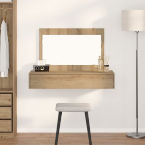 vidaXL Toaletka Lite drewno dębowe Drewno inżynieryjne 100 x 40 x 70 cm 1