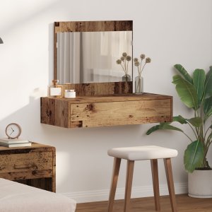 vidaXL Toaletka Stare drewno Płyta wiórowa 83 x 40 x 70 cm Toaletka 1