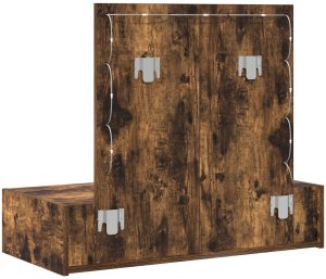 vidaXL Toaletka Wędzone dębowe drewno Fornir dębowy 83 x 40 x 70 cm Toaletka 7