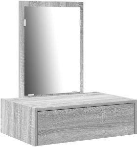 vidaXL Toaletka Szary Sonoma Płyta wiórowa 60 x 40 x 70 cm Toaletka 2