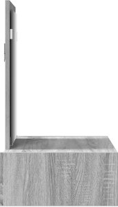 vidaXL Toaletka Szary Sonoma Płyta wiórowa 60 x 40 x 70 cm Toaletka 7