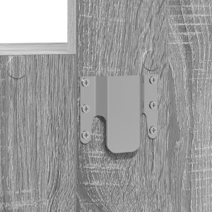 vidaXL Toaletka Szary Sonoma Płyta wiórowa 60 x 40 x 70 cm Toaletka 10