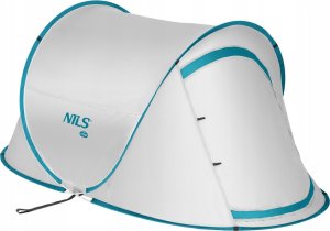 Namiot kempingowy turystyczny samorozkładający Nils camp NC3743 szaro-turkusowy 220x120x95cm 2
