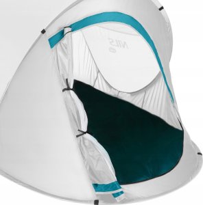 Namiot kempingowy turystyczny samorozkładający Nils camp NC3743 szaro-turkusowy 220x120x95cm 7