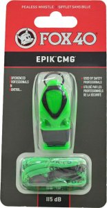 Gwizdek Fox 40 Epik CMG neon zielony ze sznurkiem 8803-1408 1