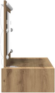 vidaXL Toaletka Dąb z litego drewna Płyta wiórowa 100 x 40 x 70 cm 6