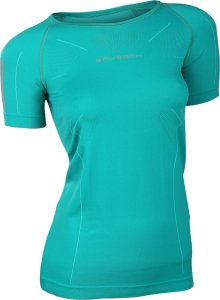 Koszulka damska Brubeck Athletic lazurowa zieleń SS11080 M 1